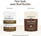 Real Mushrooms Lion’s Mane Supplement Powder - Organic Lions Mane Extract - Functional Mushrooms with Verified Beta Glucans – Functional Blend – Non-GMO, Vegan with 150 Servings