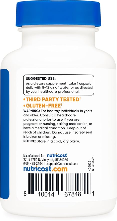 Nutricost Vitamin B12 (Methylcobalamin) 1000mcg, 120 Capsules - Vegetarian, Non-GMO & Gluten Free B12 Supplement