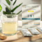 DAILY TRIFECTA 3-in-1 Collagen, Creatine & Electrolyte Stick Packs | Type I Collagen, Creatine Monohydrate, Zero Sugar | 30 Natural Single-Serve Packets | Strength, Hydration & Recovery (Pineapple)
