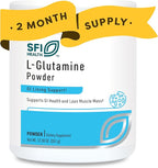 Klaire Labs SFI Health L Glutamine Powder - 5000mg Free-Form & Hypoallergenic Amino Acid - Supports Muscle Recovery, Immune Support and GI Health - Non Dairy & Gluten Free (351 G / 60 Servings)