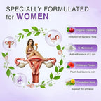 Feminine Probiotics for Women–Vaginal Odor Flora Control & pH Balance, 100 Billion CFU, 32 Strains, Organic Cranberry Extract + D-Mannose Prebiotic for Healthy Gut UTI PMS Yeast Support. 60 Vegan Caps