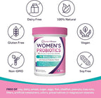Doctor's Recipes Probiotics for Women, Organic Prebiotics and Probiotics, 70 Billion CFU, 10 Strains, Shelf Stable, 30 Capsules