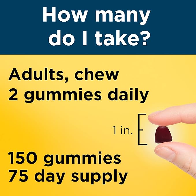 Nature Made Multi for Him, Mens Multivitamins Gummies, Energy Metabolism Support, Multivitamin for Men, 150 Gummy Vitamins and Minerals, 75 Day Supply, (Pack of 2)