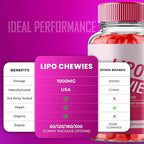 Lipo Chewies Brazillian Gummies, Lipo Chewies Keto ACV Keto Supplement Gummies - Maximum Strength, All Natural Support Formula, Keto+ACV Advanced Formula, LipoChewies Keto Gummy Reviews (5 Pack)
