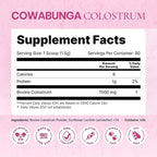 SonoHealth Cowabunga Colostrum - Premium, Pure & Unaltered Colostrum Powder Supplement - for Immune Support, Gut Health, Muscle Recovery & Wellness - Kosher & Halal Certified Calostro
