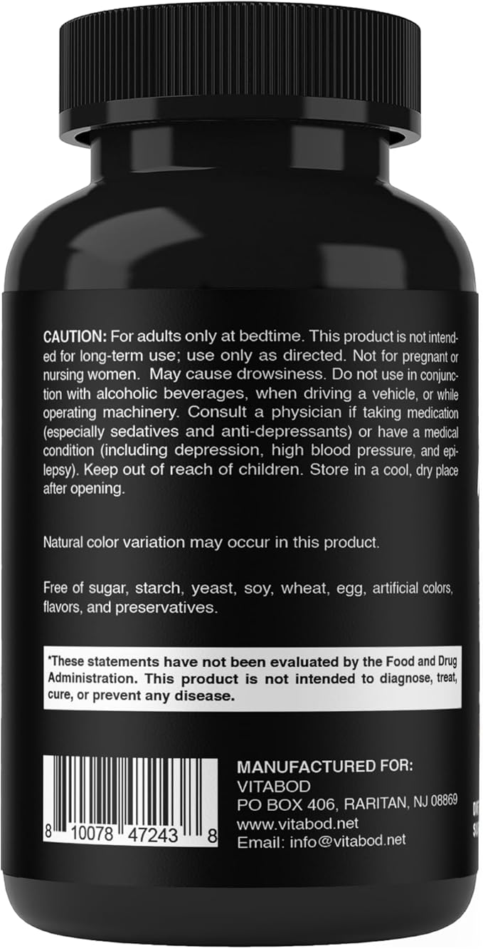 Vitabod Melatonin 20 mg - 240 Fast Dissolve Tablets - Drug Free - Natural Berry Flavor - Vegetarian, Non-GMO, Gluten Free 240 Count (Pack of 3)