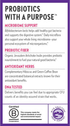 New Chapter Daily Dual Biotic Probiotic + Prebiotic for Digestion & Microbiome Health, 100% Vegan, Soy Free, Non-GMO, 60 Count (2 Month Supply)