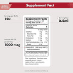 Buried Treasure B12 Drops - 1000mcg Vitamin B12 Methylcobalamin per Serving, 120 Servings - Sublingual B12, Alcohol-Free, Vegan, Raspberry Flavor, 2 oz Bottle, Graduated Dropper Accurate Dosing