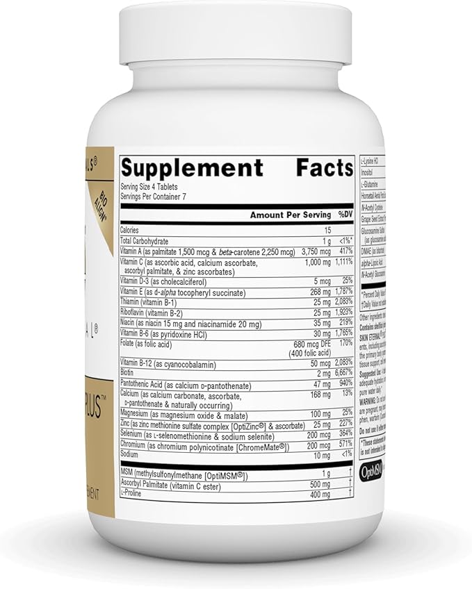 Source Naturals Skin Eternal Plus, with C Ester, DMAE, & Lipoic Acid - 30 Tablets