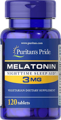 Puritans Pride Melatonin 3 Mg Tablets, 120 Count