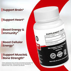 VANI CoQ10 400mg, 90 Softgels, Optimally Absorbed Ubiquinone CoQ10 Dietary Supplement Support for Heart Health & Brain Function, Gluten-Free