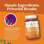 Bundle of Potent Vitamin B6 Gummies for Adults - Vitamin B Complex Supplements for Nervous System and High Absorption Magnesium Sleep - Rest Support Magtein Magnesium L-Threonate and Apigenin Theanine
