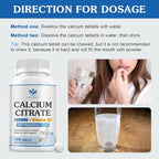 Calcium Citrate 1200mg Supplement with Vitamin D3 for Women and Men - Calcium Magnesium Zinc D3 Supplement for Bone, Teeth, Immune Support, Vegan-Friendly - 120 Tablets (2 Pack)
