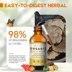 Organic Maca Root Liquid Drops with Ashwagandha,Goji Berry,Ginger,Magnesium and L-Arginine for Women and Men,Ashwagandha Maca Root Supplements Tincture 4 Fl Oz 2 Pack
