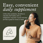 Terraflora Advanced Care Synbiotic - SBO Probiotic and Prebiotic, Digestive & Gut Health, Soil Based Spore Pre and Probiotics for Women and Men with Bacillus Coagulans, Subtilis, Vegan - 60 Capsules