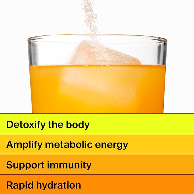 The Absorption Company Electrolyte Powder Packets - Workout Recovery & Hydration Drink Mix with Liposomal Glutathione, Vitamin C & Methylated B Vitamins - Mango Lemonade (7 Sticks)