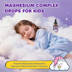 2 Pack Magnesium Glycinate Liquid for Kids - Magnesium Bisglycinate Drops with L-Theanine, Chamomile & Vitamin B6, B12, C, D3 for Sleep, Relaxation, Immune Support, Calm & Focus - 4 Fl Oz, Pineapple
