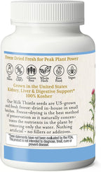Eclectic Institute Raw Freeze-Dried Non-GMO Milk Thistle | with Silymarin for Liver Support - Detox, Cleanse & Maintain | 240 CT