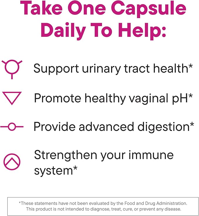 Daily Nouri Probiotics for Women | Vaginal Health + Urinary Tract Support | Vaginal pH & Microbiome Balance | 5 Clinically Studied Strains + Cranberry & Omega | 60-Day Supply