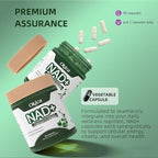 NAD+ Supplement with Nicotinamide Riboside & Resveratrol 1000mg - NAD Resveratrol Supplement for Men and Women - NMN Alternative Anti-Aging, Cellular Energy - 90 Caps