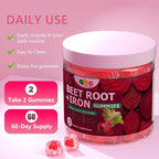 Beet Root Gummies – Natural Beetroot Supplement for Daily Wellness & Energy Support – Vegan, Halal,Sugar Free, Pectin-Based Gummy Vitamins with Natural Peach Flavor – 120 Gummies