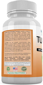 Turmeric Curcumin with Bioperine - 360 Veggie Capsules - 2250mg 95% Curcuminoids with Black Pepper Supplement and Triphala (Pack of 2)