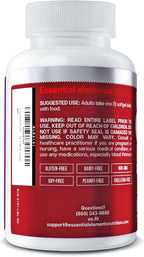 Essential Elements CoQ10 100mg Softgels for Heart, Brain, and Vascular Support - Comprehensive Coenzyme Q10 Supplement Formulated for Optimal Absorption - 60 Count, 2 Month Supply