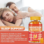 Magnesium Glycinate Gummies 600MG, Chewable Sugar Free Magnesium Citrate for Men & Women, Vitamin B6, D3, Magnesium Supplements for Sleep, Body Support and Relaxation, 60 Day Supply
