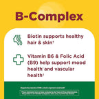 Nature Made Vitamin B Complex Gummies, 5 B Vitamins for Energy and Brain Support, 60 Pectin Based Gummies, 60 Day Supply