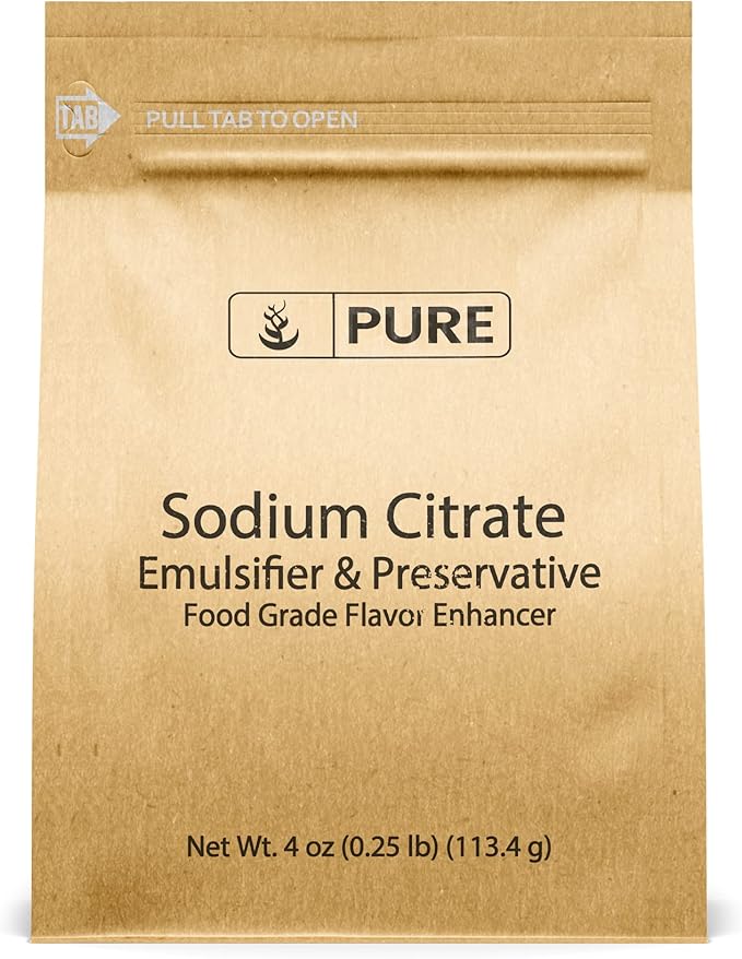 PURE ORIGINAL INGREDIENTS Methylcellulose & Sodium Citrate Bundle, Various Sizes, Emulsifiers, Food Grade
