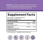 CGM Labs Magnesium Glycinate with Vitamin B6, 240mg Elemental Magnesium & 25mg B6, High Absorption for Sleep Support, Calm & Muscle Relaxation, Gentle on Stomach, Non-GMO, Gluten Free, 120 Capsules