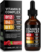 Frovetani Organic Vitamin B Complex,Vitamin b Complex for Women, Vitamin B Complex Liquid, Vitamin B12 Methylcobalamin,Vitamin b6,B1,B9 for Metabolic Health Support, Vegan, Non-GMO, Gluten Free