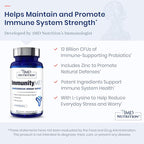 1MD Nutrition ImmunityMD - Immune Health Probiotic | Potent, Doctor-Selected Probiotic Strains with Prebiotic - Promote Overall Immune System Strength, Reduce Everyday Stress | 60 Capsules (2 Pack)