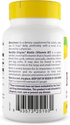 Healthy Origins Biotin 10,000 mcg (10 mg), 150 Veggie Capsules - High Potency USP Grade Vitamin B7 Supplement - Supports Healthy Hair Growth, Strong Nails & Glowing Skin - Non-GMO, Vegan & Gluten-Free