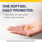 Metagenics OmegaGenics Fish Oil EPA 1200 - High Potency Omega-3 Supplement - Supports Heart, Brain & Immune Health* - Sustainably Sourced, Burpless Formula - Non-GMO, Gluten-Free - 90 Softgels