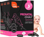 Zahler Prenatal Vitamin with DHA & Folate - DHA Supplements & Prenatal Multivitamin for Mother and Child - Kosher Prenatal DHA Prenatal Vitamins with Iron, Pre Natal Softgels (180 Count (Pack of 1))