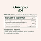 Nature's Bounty Omega-3 + D3 Fish Oil 1200mg / Vitamin D3 1000IU 90 softgels