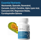 Advanced Bionutritionals – Advanced Mitochondrial Formula Support Supplement, Healthy Aging, Repair, Energy Optimizer with CoQ10, PQQ, Alpha Lipoic Acid, Gluten Free, Vegan, Non GMO (60 Tablets)
