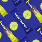 NAKED Pure Micronized Lemon Lime Creatine Monohydrate Stick Packs, Vegan, Non-GMO, Gluten Free, Soy Free. Aid Strength Gains, No Additives - 30 Stick Packs