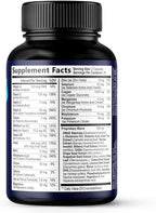 Brain Memory Supplement Pills - 3X Strength Nootropics for Concentration, Clarity & Focus Support - Brain Health Cognitive Vitamins with Bacopa, Phosphatidylserine & DMAE, Brain Booster - 60 Capsules