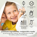 The Good Patch Nite Owl Patch, Natural Sleep Patch Support for Kid Bedtime with Tart Cherry, Chamomile, and Skullcap, Plant Powered, Sustained Release (12 Total Patches)