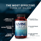 Living Silica ORGONO Mineral-Based Collagen Booster Capsules | Silica-Based | Supports Collagen & Elastin for Joint & Bone Support, Glowing Skin, Strong Hair & Nails | 60 Capsules
