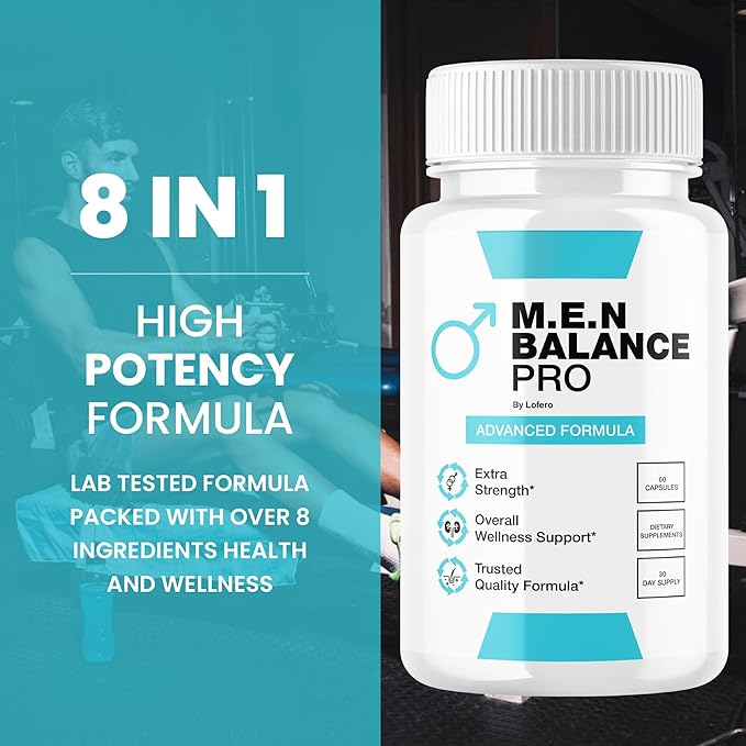 (5 Pack) Men Balance Pro Capsules, M.E.N Max Triple Action Formula Capsulas Pills Mens Multivitamins Premium All Natural Advanced Maximum Strength Health Wellness Supplement Support Reviews (300 ct)
