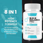 (5 Pack) Men Balance Pro Capsules, M.E.N Max Triple Action Formula Capsulas Pills Mens Multivitamins Premium All Natural Advanced Maximum Strength Health Wellness Supplement Support Reviews (300 ct)