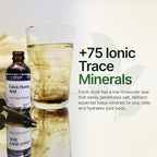 Fulvic Humic Acid 75 + Trace Minerals Liquid Supplement - Plant Derived in USA - Fulvic Acid Minerals Concentrate for Energy, Gut Health and Hydration- 1 gram per Serving - 2 oz.