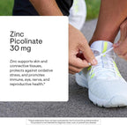 THORNE - Zinc Picolinate 30 mg - Highly Absorbable Zinc Supplement - Supports Immune System, Eye, Skin & Reproductive Health* - Third-Party Certified - Gluten, Dairy & Soy-Free - 180 Capsules