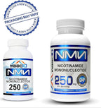 MAAC10 NMN Supplement 250mg Capsules - Genuine NMN Nicotinamide Mononucleotide NAD+ Supplement, Stabilized Form, Pairs Well with Trans-Resveratrol (30 x 250mg Capsules).