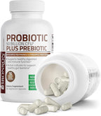 Bronson Probiotic 50 Billion CFU + Prebiotic with Apple Polyphenols & Pineapple Fruit Extract for Women & Men Non-GMO, 60 Vegetarian Capsules
