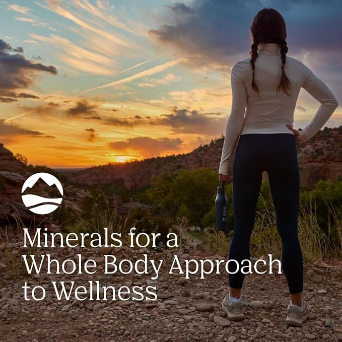 Trace Minerals ConcenTrace Daily Mineral Powder - Supports Energy, Digestion, Bone Health - 70+ Multiminerals Supplement with Ionic Magnesium, Chloride, & Potassium, Sugar-Free (60 Servings)