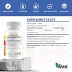 America Medic & Science Rapid-C 1000mg Vitamin C Supplement (1 Pack of 200 Tablets) Energy Booster, Daily Immune System Support, Antioxidant | Vegan, Non-GMO Coated Ascorbic Acid for Adult Men & Women